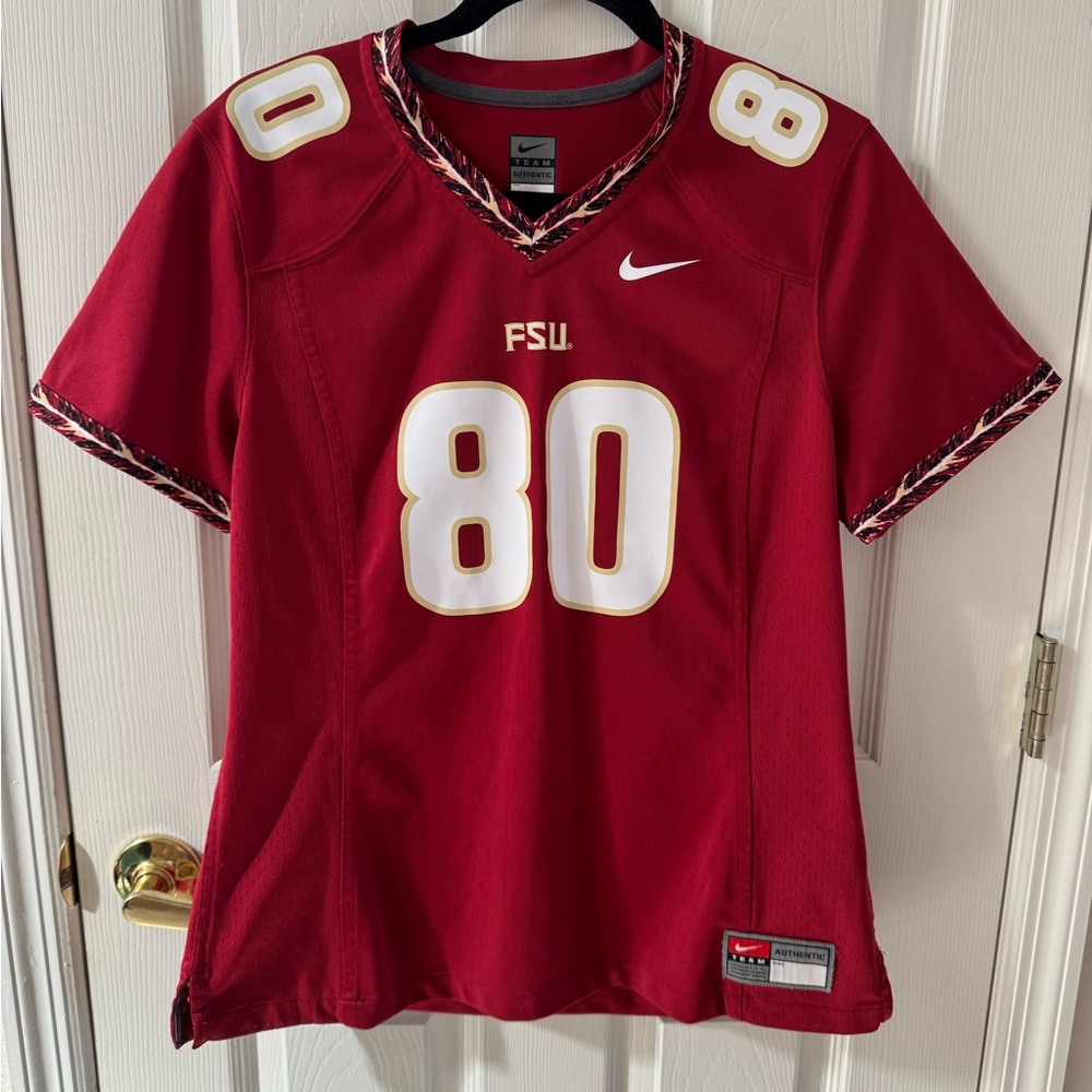 Nike Red Women's Jersey with Number 80